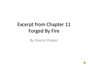Excerpt from Chapter 11 Forged by Fire