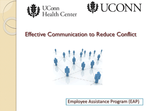 Effective Communication to Reduce Conflict
