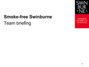 Managers - Team briefing pack - Swinburne University of Technology