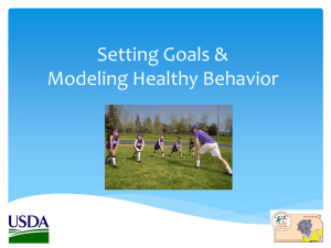 Setting Goals and Modeling Behavior PowerPoint