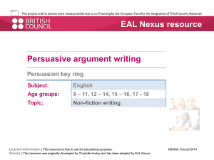 Persuasion key ring  - EAL Nexus