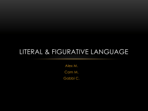 Literal & Figurative Language - Greer Middle College || Building the
