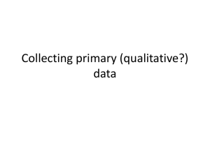 4. lecture_Collecting primary data