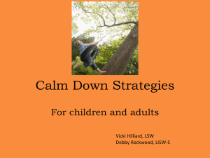 Calm Down Strategies - Lancaster City Schools