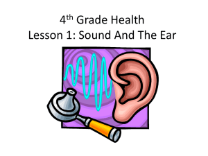 4th Grade Health Lesson 1: Sound And The Ear