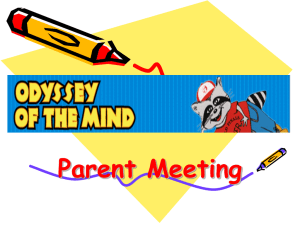 2015 Power Point for Parent Meeting
