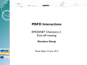 MSFD Interactions