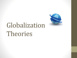 Theories about Globalization
