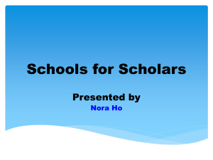 Schools for Scholars - Reed Union School District