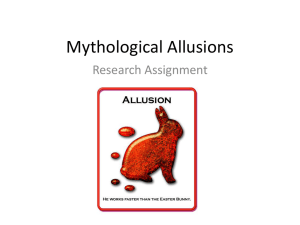 Allusions Research Assignment