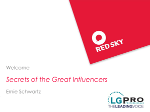 Secrets of the Great Influencers