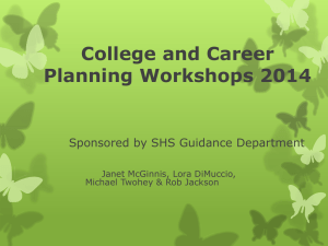 College and Career Planning Workshops - SHSGuidance
