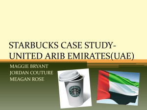 starbucks case study-united arib emirates(uae)