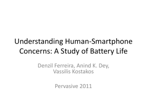 Understanding Human-Smartphone Concerns: A Study of Battery Life