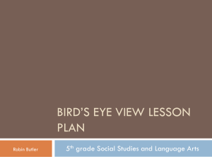 Bird`s Eye View Lesson Plan