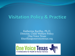 Visitation Policy & Practice in Texas