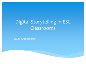 Using Digital Storytelling in an ESL Classroom