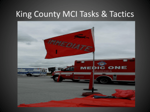 King County MCI Tasks & Tactics