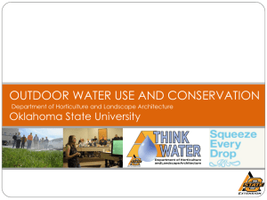 Outdoor Water Use and Conservation Program