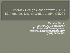 Literacy Design Collaborative - Arkansas Department of Education