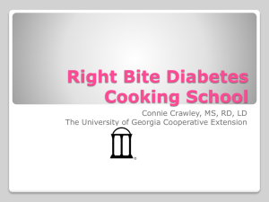 Right Bite Diabetes Cooking School