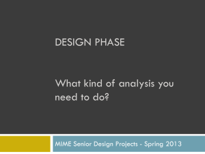 Design Phase Presentation