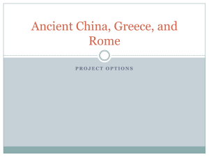 Ancient China, Greece, and Mesopotamia