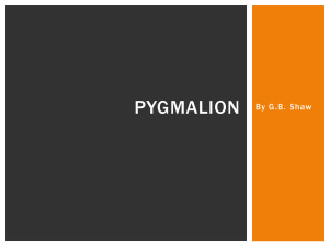 Pygmalion - Greer Middle College || Building the Future