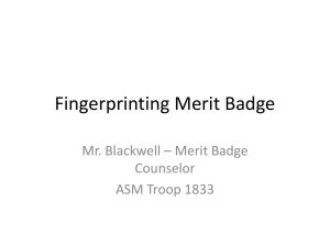 Fingerprinting-Merit-Badge
