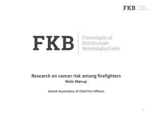 Cancer risk among firefighters