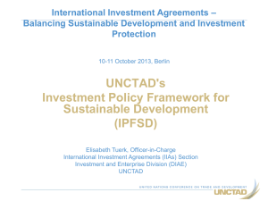 UNCTAD`s IPFSD: Why now?