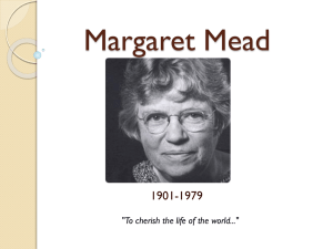 Margaret Mead - Frostburg State University
