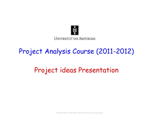 Idea Presentation Guideline