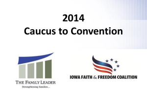 2014 Iowa Caucuses powerpoint