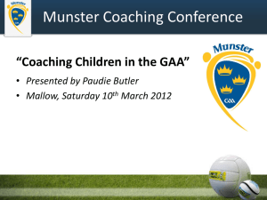 Coaching Children in the GAA