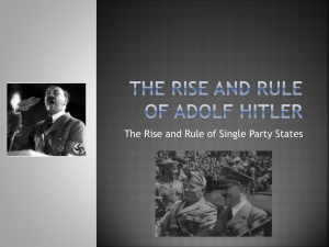 The Rise and Rule of Adolf Hitler