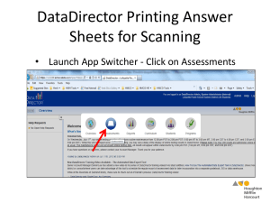 Data Director Printing Answer Sheets