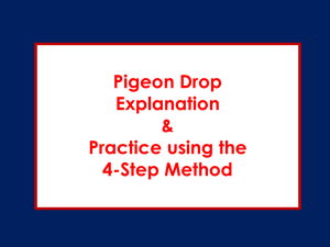 Pigeon drop (PPTX format)