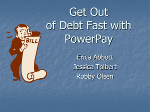 How to get out of Debt