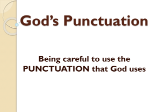 God*s Punctuation - Grace Church Maui