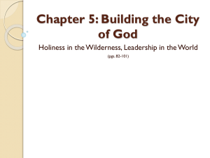Chapter 5: Building the City of God
