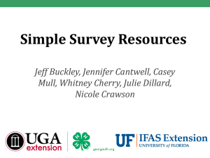 Simple Survey Resources PowerPoint Presentation - Georgia 4-H