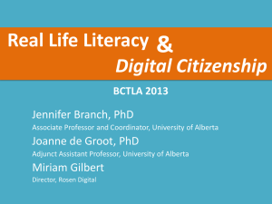 Real Life Literacy & Digital Citizenship
