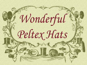 Wonderful Peltex Hats