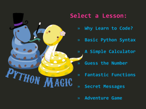 Python Magic - Interactive Classroom.net