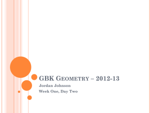 GBK Geometry * 2009-10