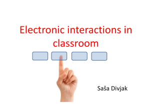 interactive whiteboard - Laboratory for Computer Graphics and