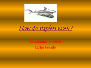How do staplers work