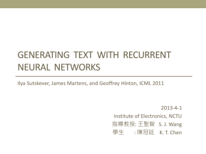 Generating Text with Recurrent Neural Networks