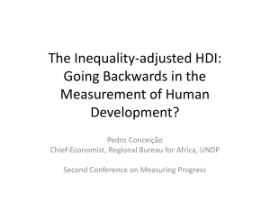 The Inequality-adjusted HDI: Going Backwards in the Measurement